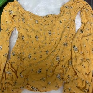 off the shoulder long sleeve top